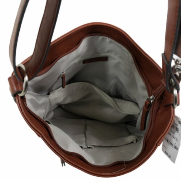 INC International Concepts Riverton Hobo Bag Brown Purse - Picture 4 of 12